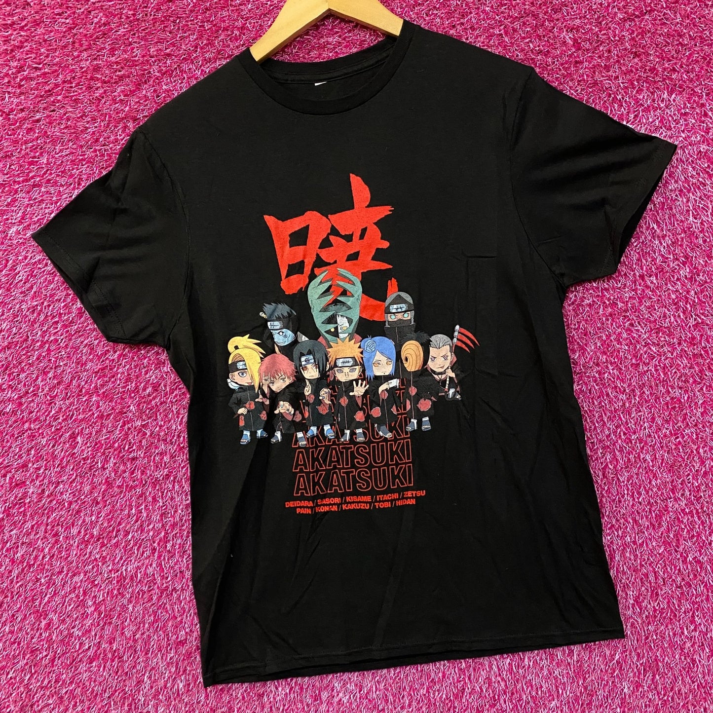 Naruto Shippuden Akatsuki Chibi Members Anime T-Shirt Small