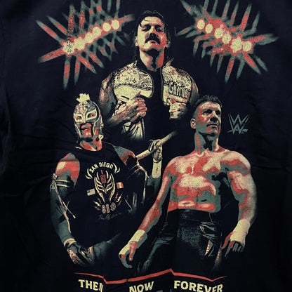 WWE "Then. Now. Forever. Together." Dom, Rey, Eddie Boxy T-Shirt Large