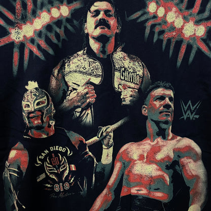 WWE "Then. Now. Forever. Together." Dom, Rey, Eddie Boxy T-Shirt Large