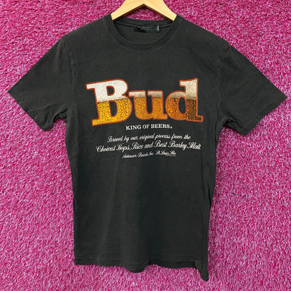 Junk Food Clothing Budweiser Bud King of Beers Women's Vintage Style Tee Small