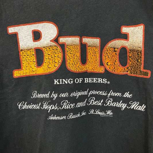 Junk Food Clothing Budweiser Bud King of Beers Women's Vintage Style Tee Small