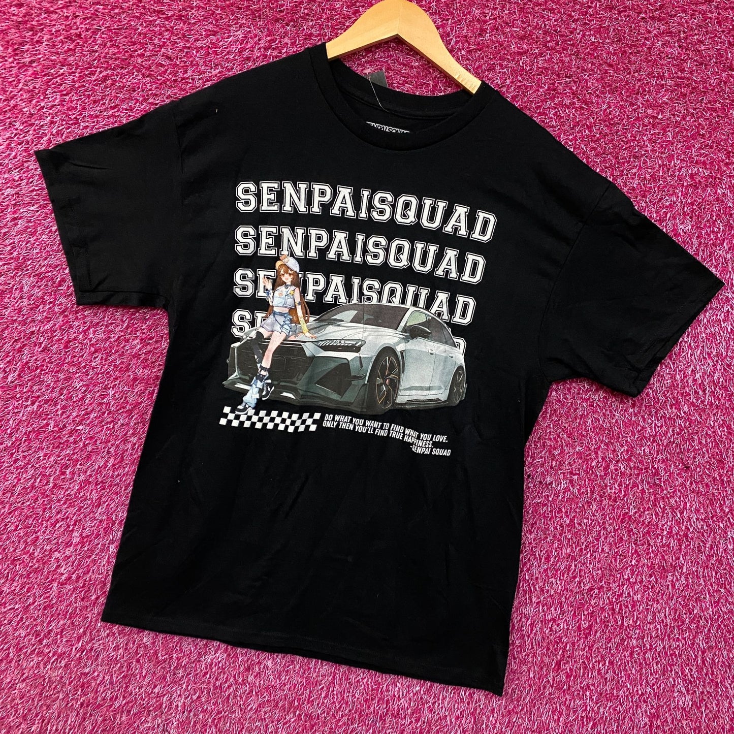 Senpai Squad "Racer Girl" Graphic T-shirt Large