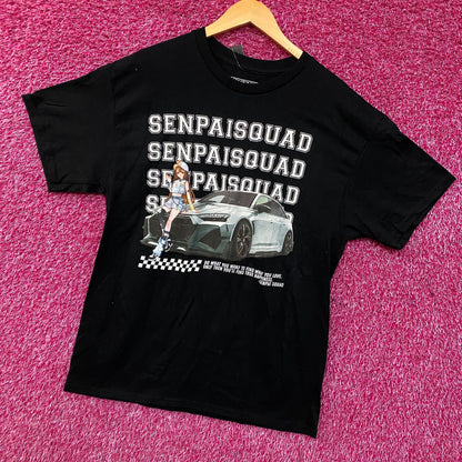 Senpai Squad "Racer Girl" Graphic T-shirt Large