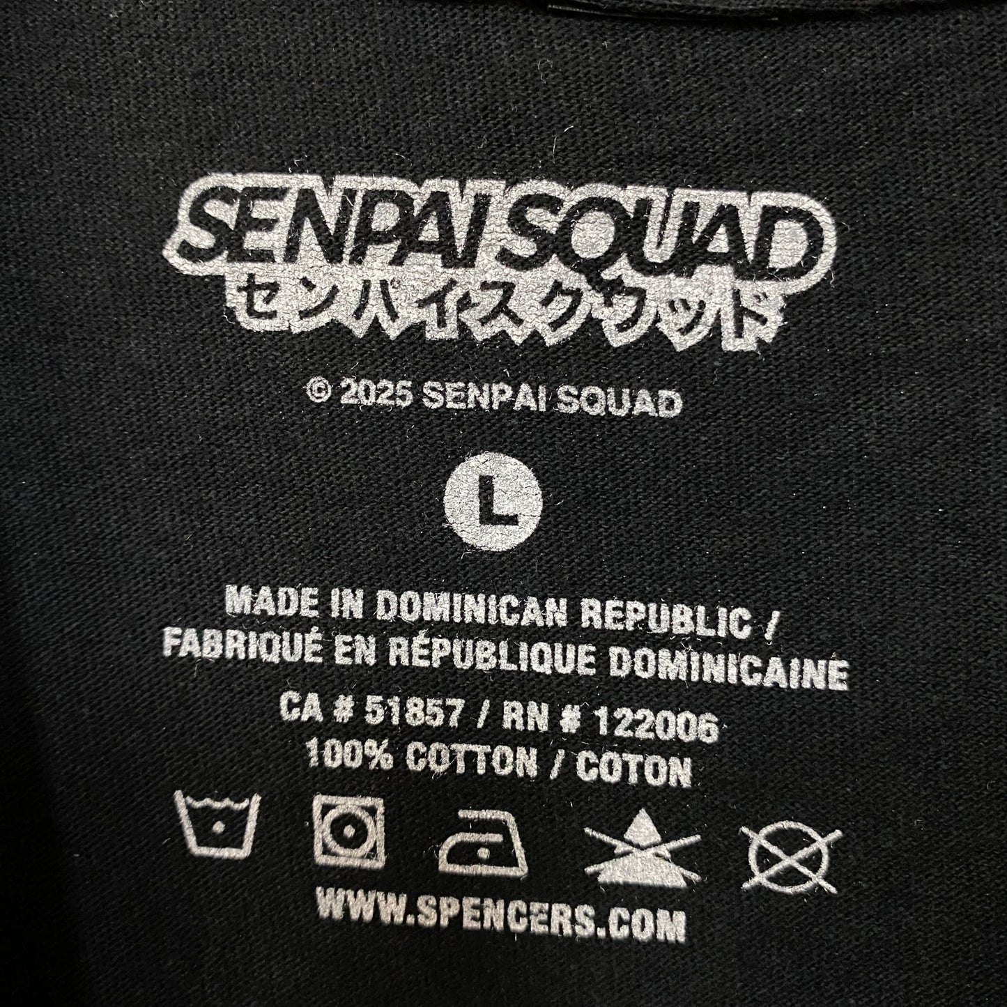 Senpai Squad "Racer Girl" Graphic T-shirt Large