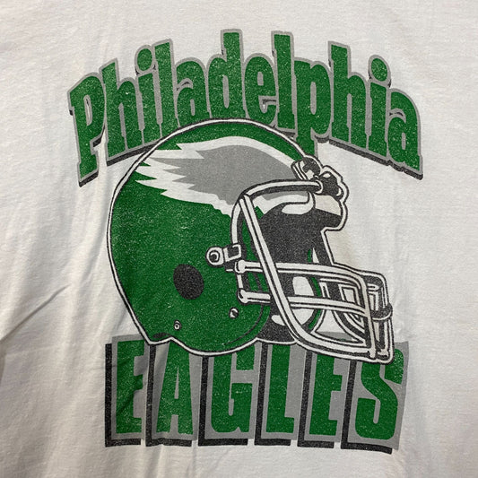 Junk Food Clothing NFL Philadelphia Eagles Throwback Helmet Logo T-Shirt 2XL