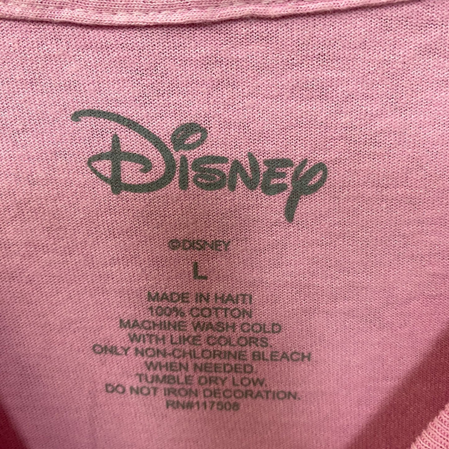 Disney Lilo & Stitch Ohana Surfs Up Stitch Pink T-Shirt Large