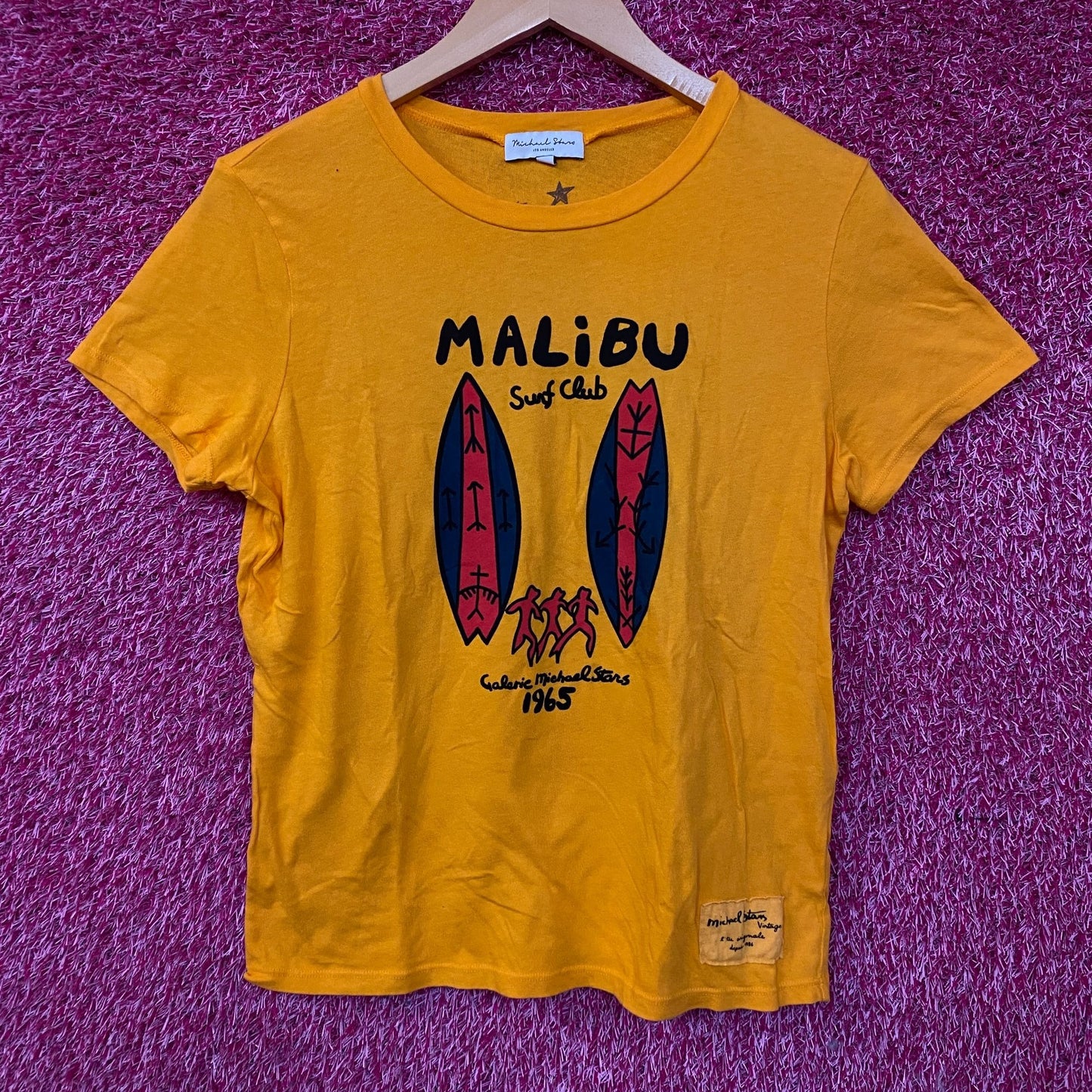 Galerie Michael Stars "Malibu Surf Club" Vintage Style T-Shirt Medium