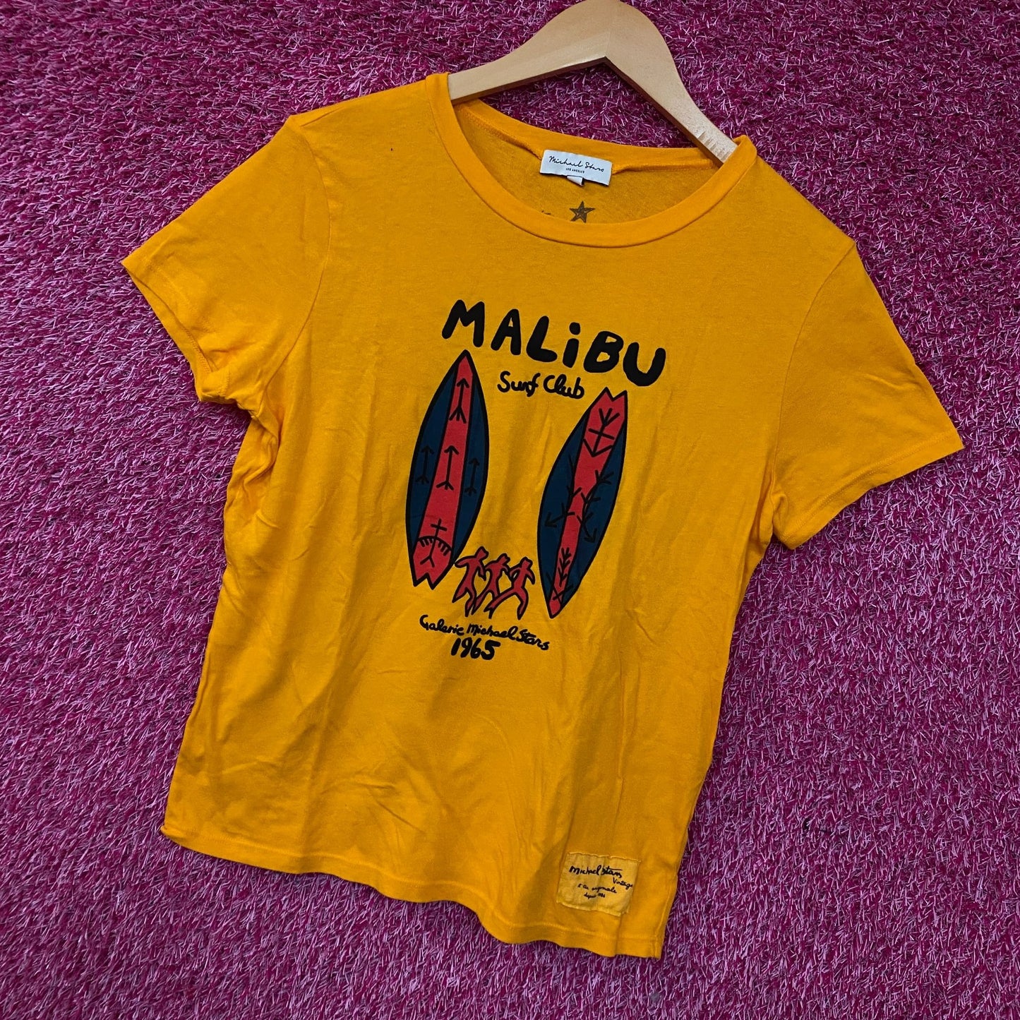 Galerie Michael Stars "Malibu Surf Club" Vintage Style T-Shirt Medium