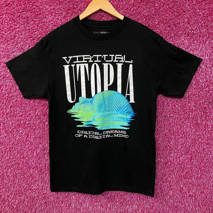 Fashion Nova Virtual Utopia Graphic T-Shirt Medium