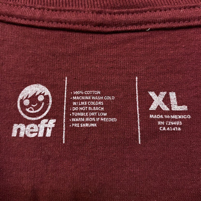 Neff Street Wear Burgundy Tshirt size Extra Large
