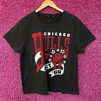 Junk Food New Era Chicago Bulls Sports Graphic Women's T-shirt Large