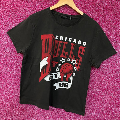 Junk Food New Era Chicago Bulls Sports Graphic Women's T-shirt Large