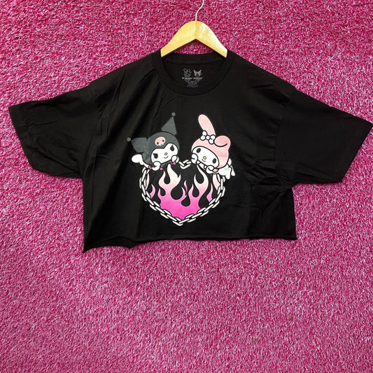 Sanrio My Melody & Kuromi Heart Crop Top Size XL