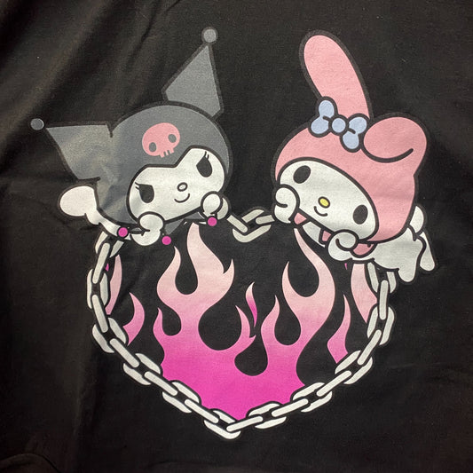 Sanrio My Melody & Kuromi Heart Crop Top Size XL