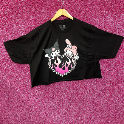 Sanrio My Melody & Kuromi Heart Crop Top Size XL