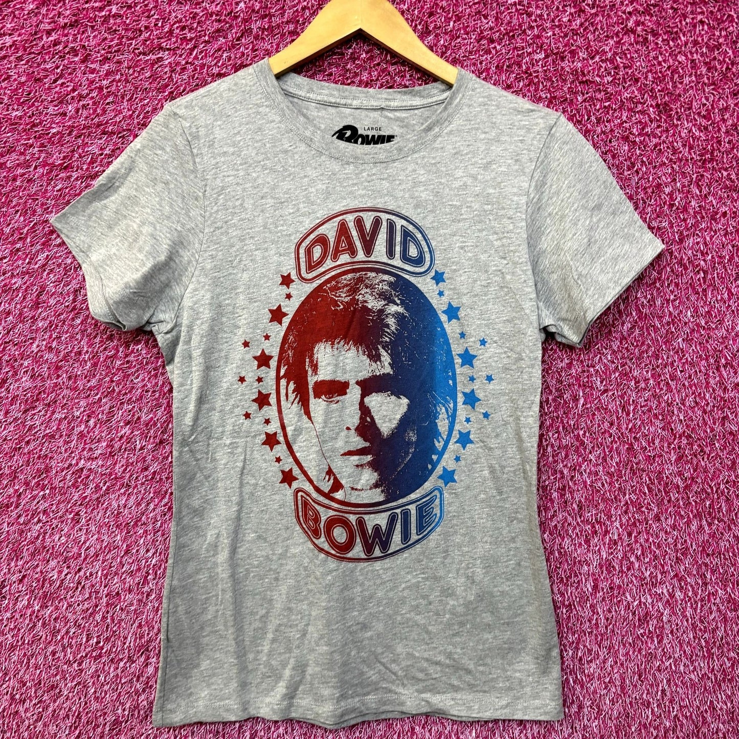 David Bowie Ziggy Stardust The Starman Rock Womens Top L