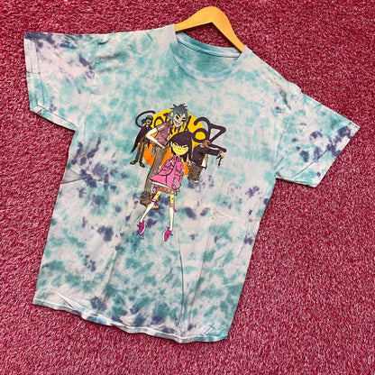 The Gorillaz Phase 1 Celebrity Take Down Rock Tie Dye L