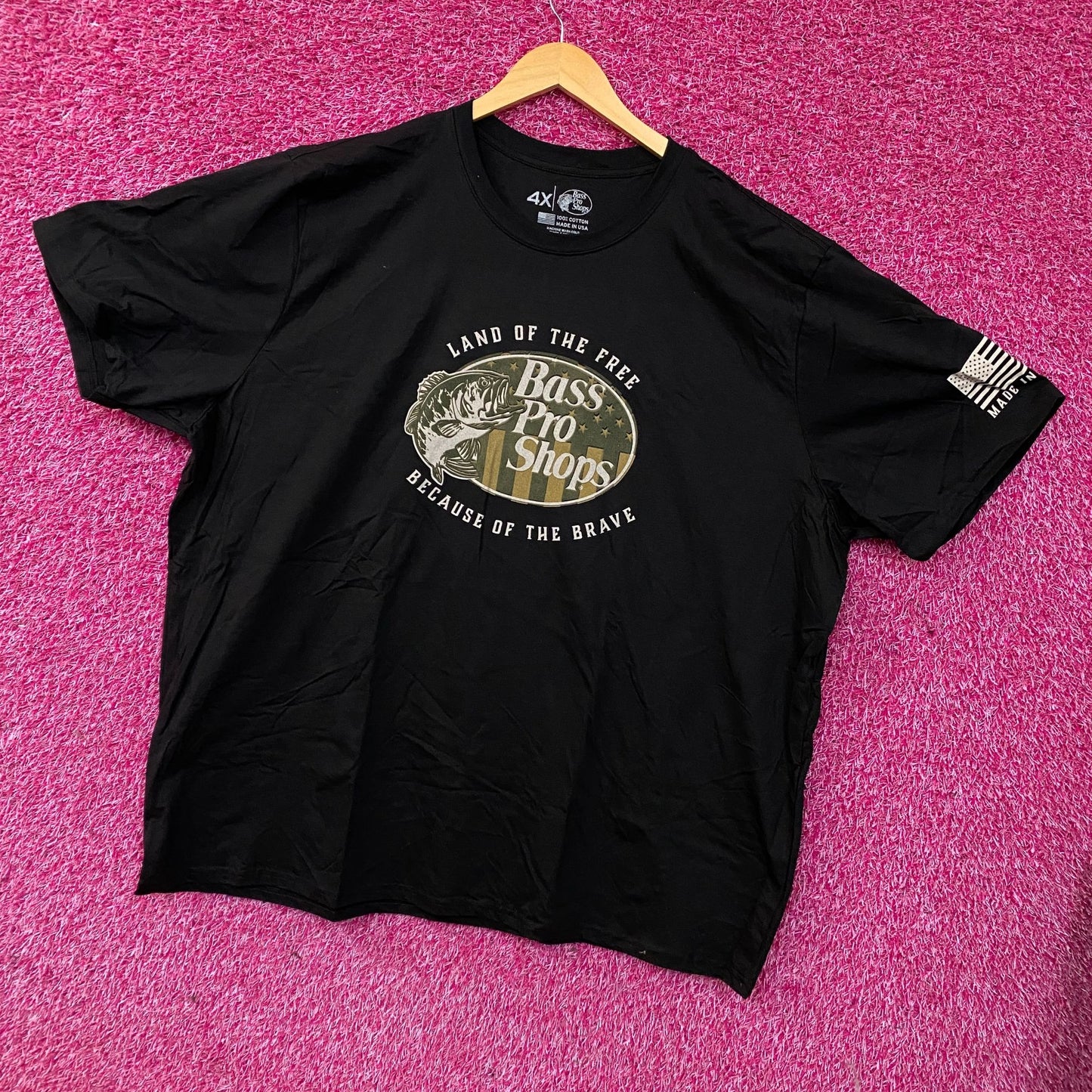 Bass Pro Shops USA Land Of The Free Graphic T-Shirt 4XL