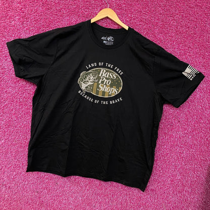Bass Pro Shops USA Land Of The Free Graphic T-Shirt 4XL