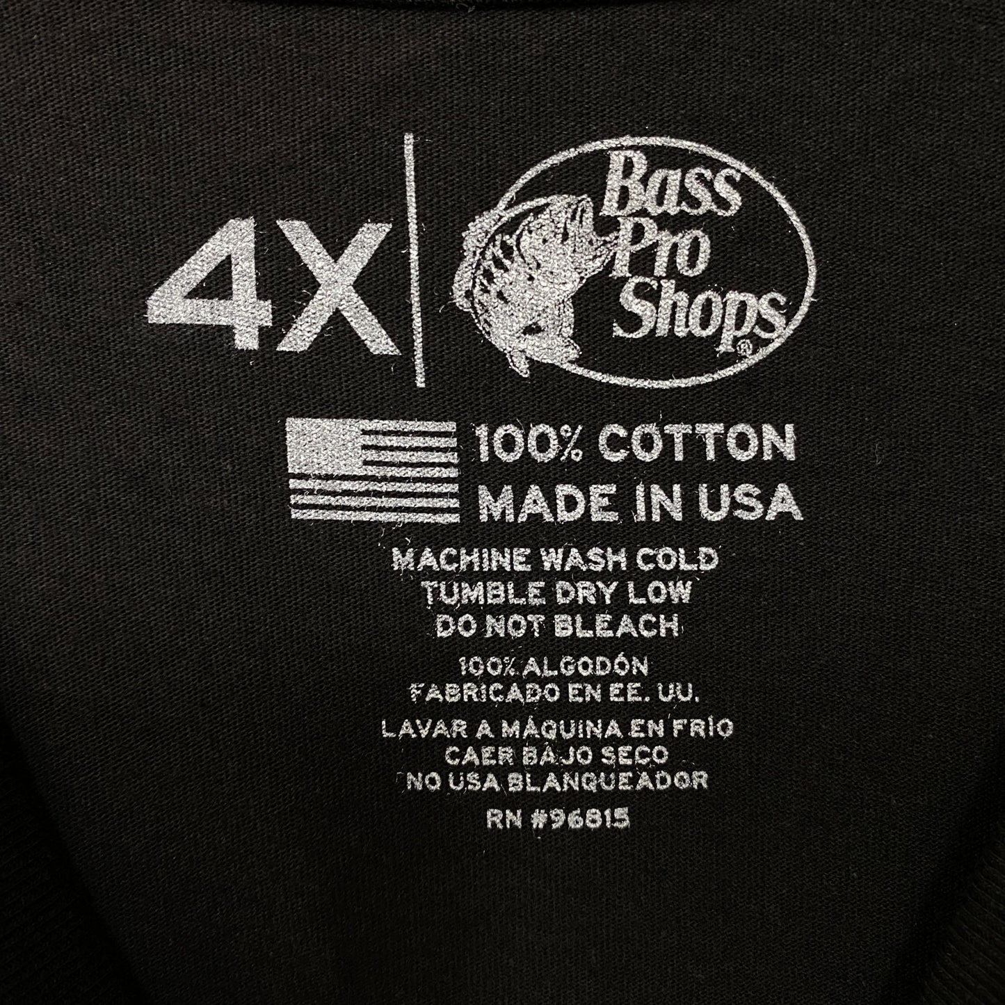 Bass Pro Shops USA Land Of The Free Graphic T-Shirt 4XL