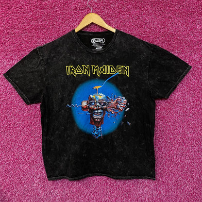 Iron Maiden Can I Play With Madness Mineral wash rock Tshirt size large