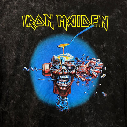 Iron Maiden Can I Play With Madness Mineral wash rock Tshirt size large