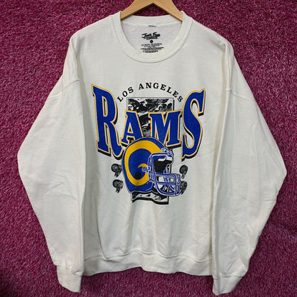 Junk Food Clothing Los Angeles Rams Crewneck size Large