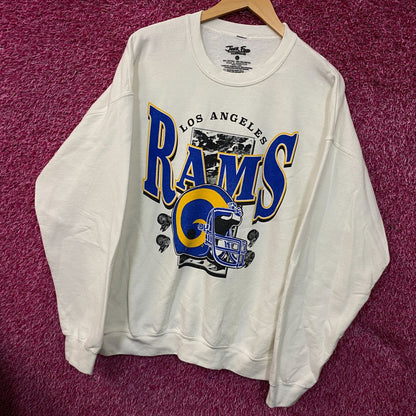 Junk Food Clothing Los Angeles Rams Crewneck size Large