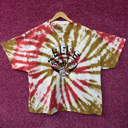 San Francisco 49ers Football Tie-Dye T-Shirt 2XL