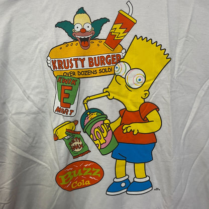The Simpsons Bart Simpson Buzz Cola Krusty Burger Graphic T-Shirt 2XL