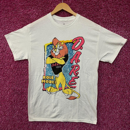 D.A.R.E. Daren the Lion Role Model Graphic T-Shirt Medium