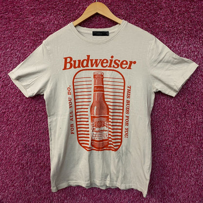 Budweiser "This Bud's for You" Retro Graphic T-Shirt Medium
