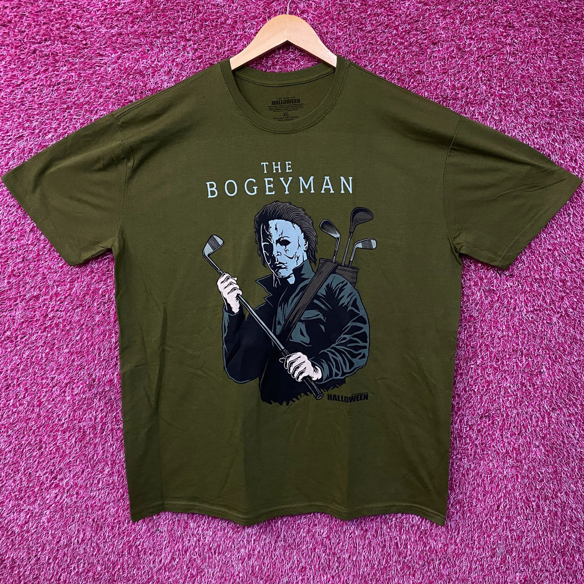 "The Bogeyman" Michael Myers Golf Halloween T-Shirt XL