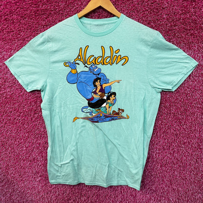 Aladdin Genie Princess Jasmine Apu Magic Carpet Disney Tee L
