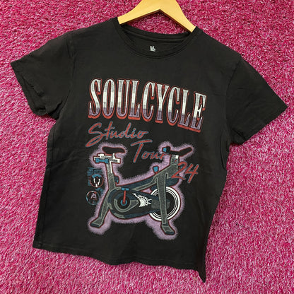 Junk Food SoulCycle Studio Tour '24 Retro Style T-Shirt Small