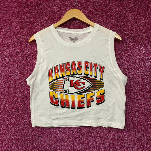 Junk Food NFL Kansas City Chiefs Sleeveless Cropped T-Shirt Medium
