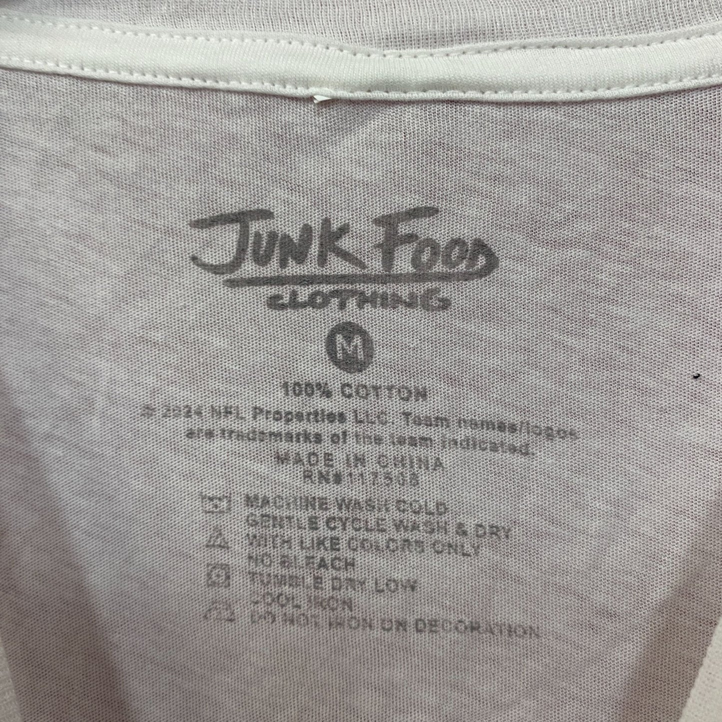Junk Food NFL Kansas City Chiefs Sleeveless Cropped T-Shirt Medium