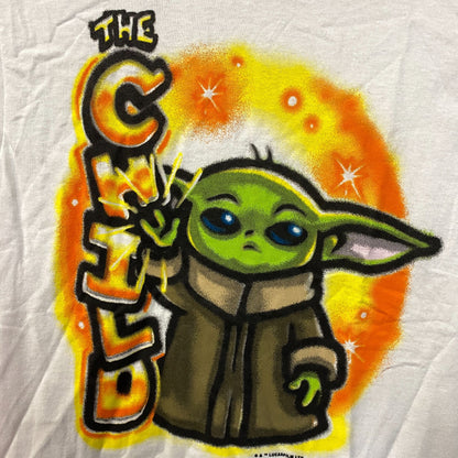Star Wars Series The Mandalorian The Child Grogu Art T-Shirt Small