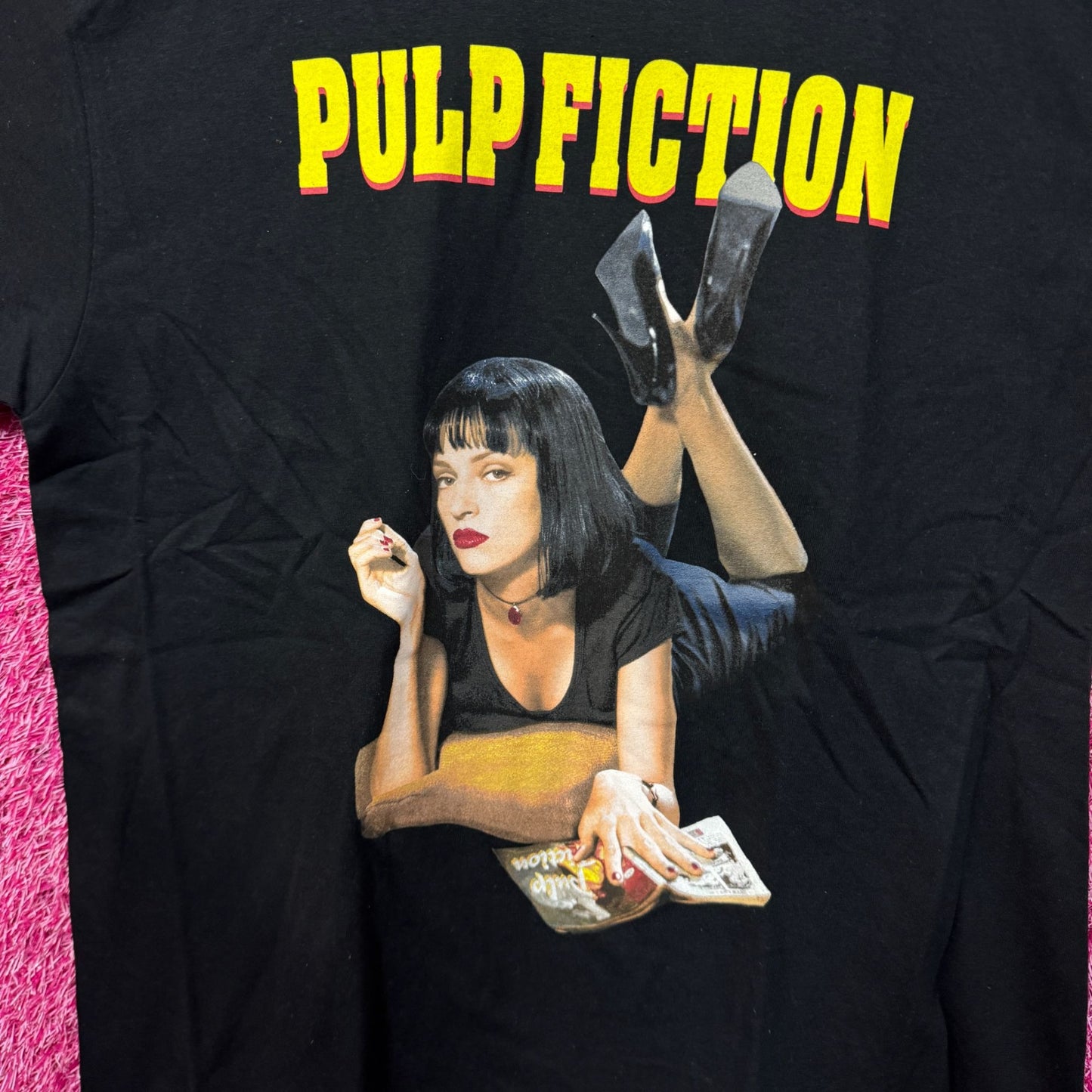 Pulp Fiction Uma Thurman's Mia Wallace Movie Poster Tee M