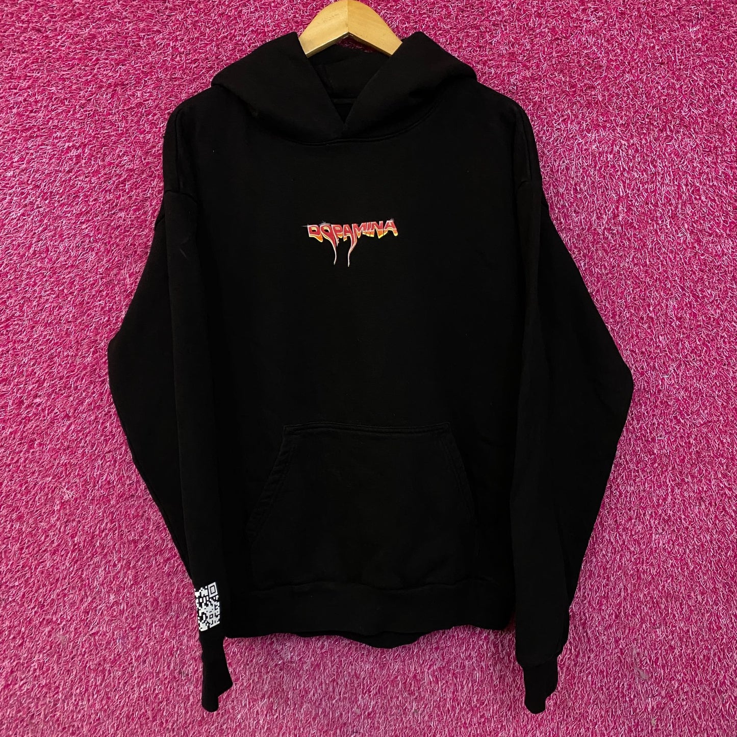 Manuel Turizo Dopamina Graphic Design Black Hoodie XL