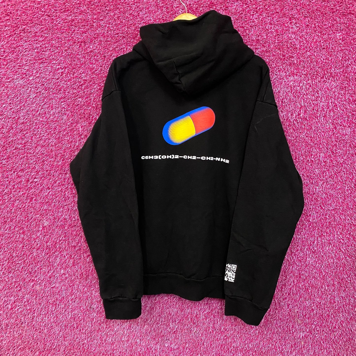 Manuel Turizo Dopamina Graphic Design Black Hoodie XL