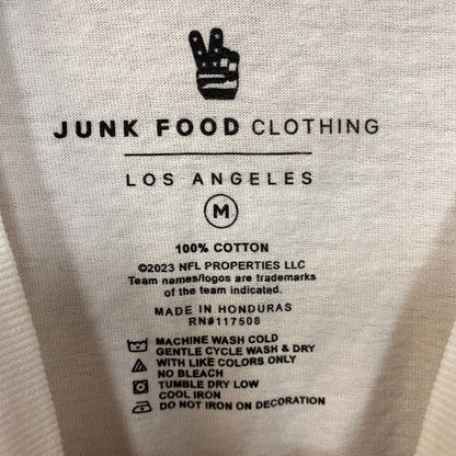 Junk Food Clothing Pittsburgh Steelers NFL Retro White T-Shirt Medium