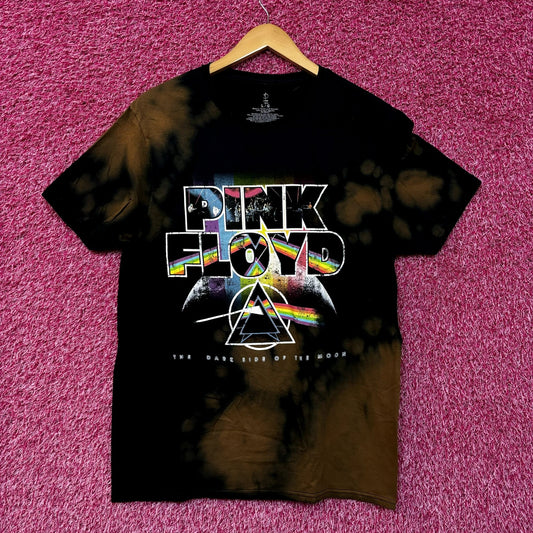 Pink Floyd Dark Side of the Moon Psychedelic Rock Bleach Dye L