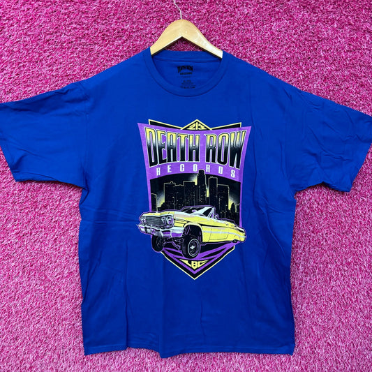 Death Row Records 213 LBC Skyline Low Rider Hip Hop Tee XL