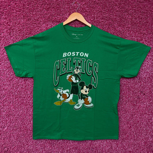 Junk Food Kelly Green Boston Celtics Disney Mickey Squad T-Shirt XL