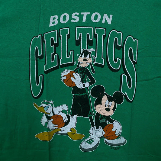 Junk Food Kelly Green Boston Celtics Disney Mickey Squad T-Shirt XL