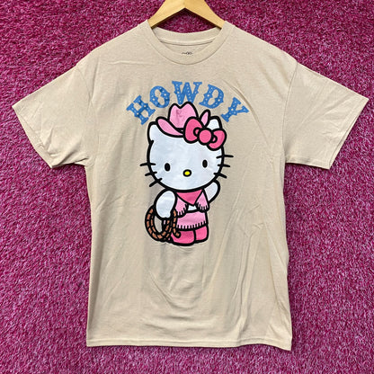 Sanrio Hello kitty Cowgirl Howdy by Sanrio T-Shirt Size Medium