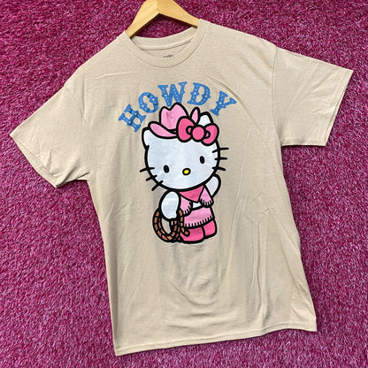 Sanrio Hello kitty Cowgirl Howdy by Sanrio T-Shirt Size Medium