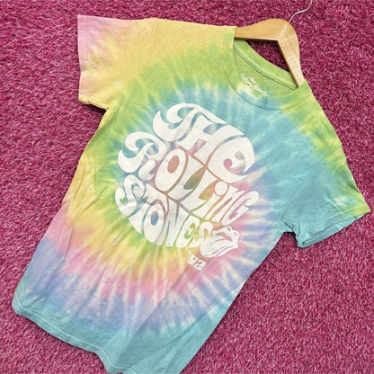 The Rolling Stones 1982 Pastel tiedye size small