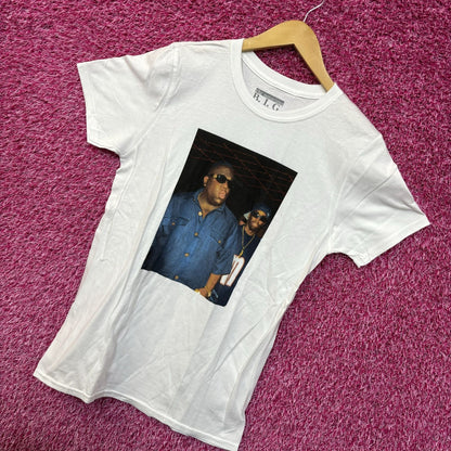 The Notorious BIG Bad Boy Club Party Poster Hip Hop Tee small